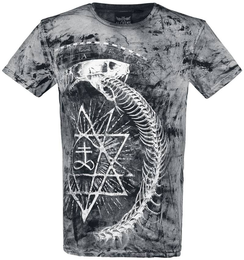 Alchemy England - Gothic T-Shirt - Ouroboros Snake - S bis 4XL - für Männer - Größe M - schwarz von Alchemy England