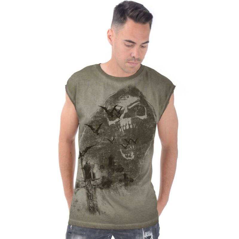 Alchemy England - Gothic Tank-Top - Scream Man's Sleeveless T-Shirt - S bis 4XL - für Männer - Größe S - grün Alchemy England - Gothic Tank-Top - Scream Man's Sleeveless T-Shirt - S bis 4XL - für Männer - Größe S - grün von Alchemy England