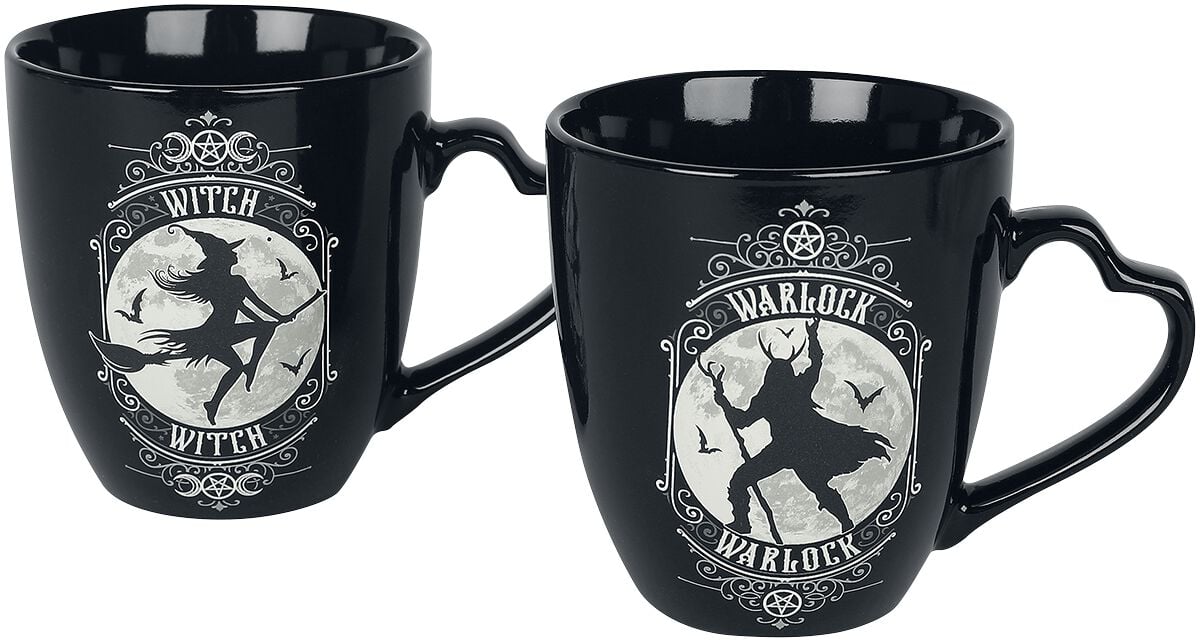 Alchemy England - Gothic Tassen-Set - Witch und Warlock Becher-Set - multicolor Alchemy England - Gothic Tassen-Set - Witch und Warlock Becher-Set - multicolor von Alchemy England