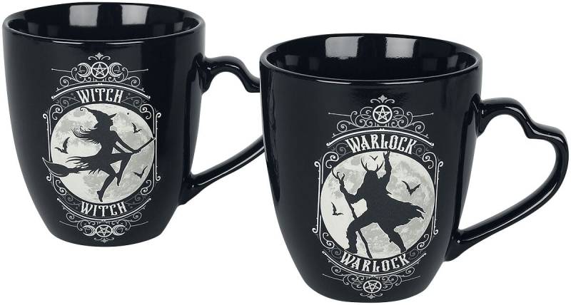 Alchemy England - Gothic Tassen-Set - Witch und Warlock Becher-Set - multicolor von Alchemy England