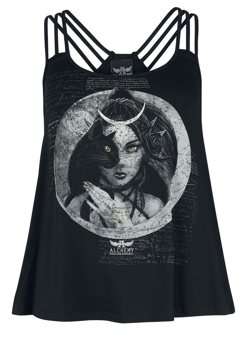 Alchemy England - Gothic Top - Second Sight - S bis XXL - für Damen - Größe M - schwarz von Alchemy England