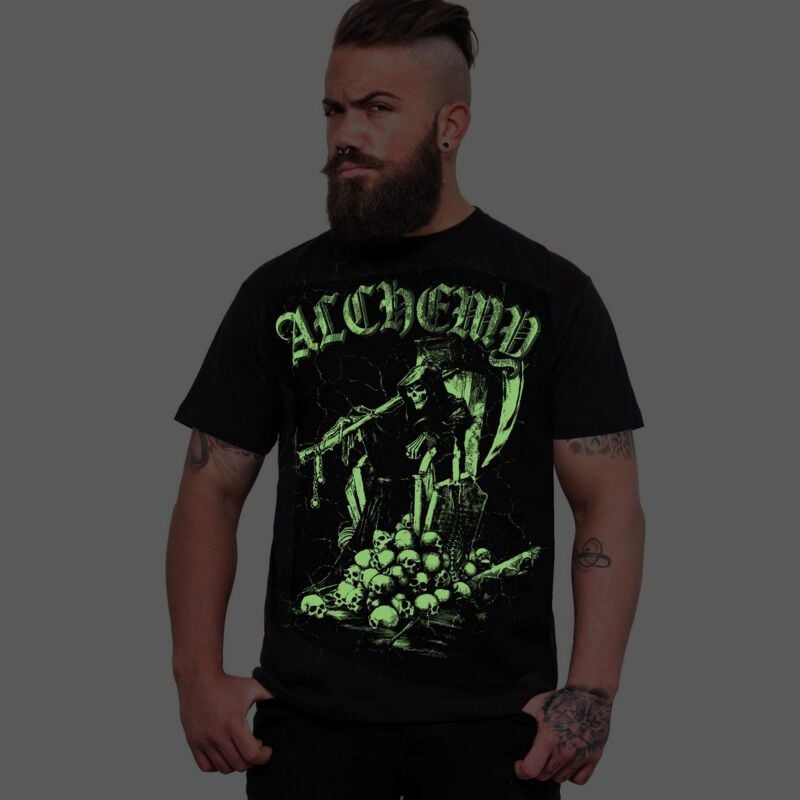 Alchemy England Harvester's Realm Man's T-Shirt T-Shirt schwarz in XL von Alchemy England