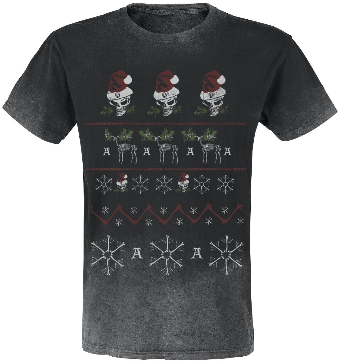 Alchemy England Merry Deadly Christmas T-Shirt grau in 3XL Alchemy England Merry Deadly Christmas T-Shirt grau in 3XL von Alchemy England