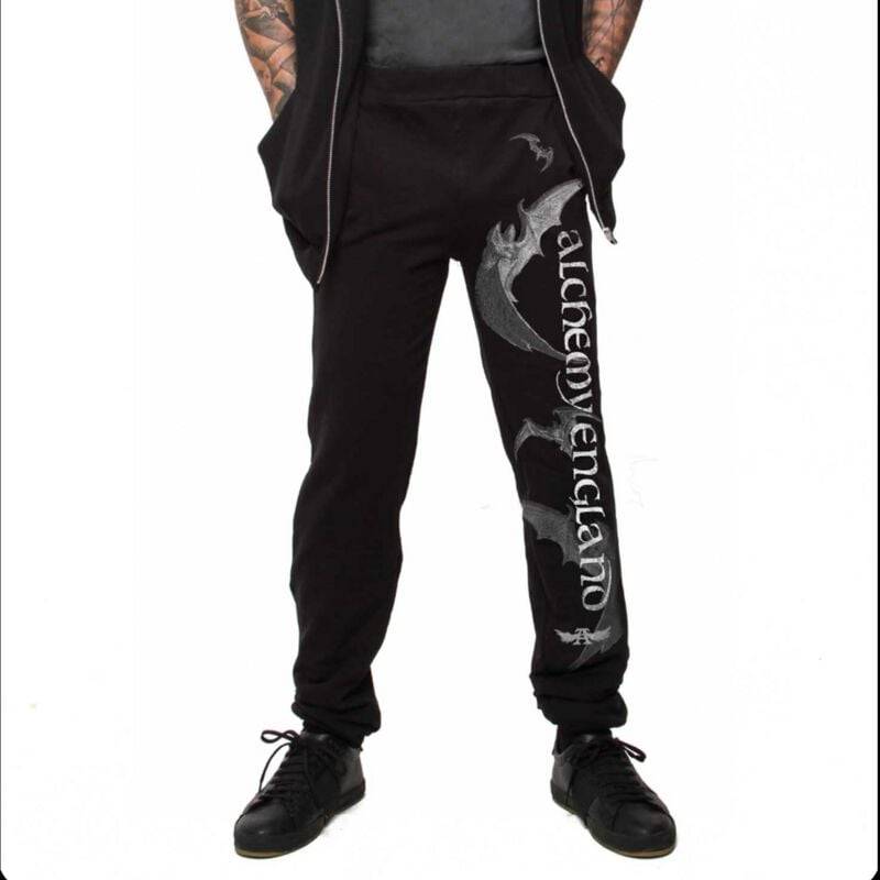 Alchemy England Noctum Bats Man's Jogger Trainingshose schwarz in L von Alchemy England