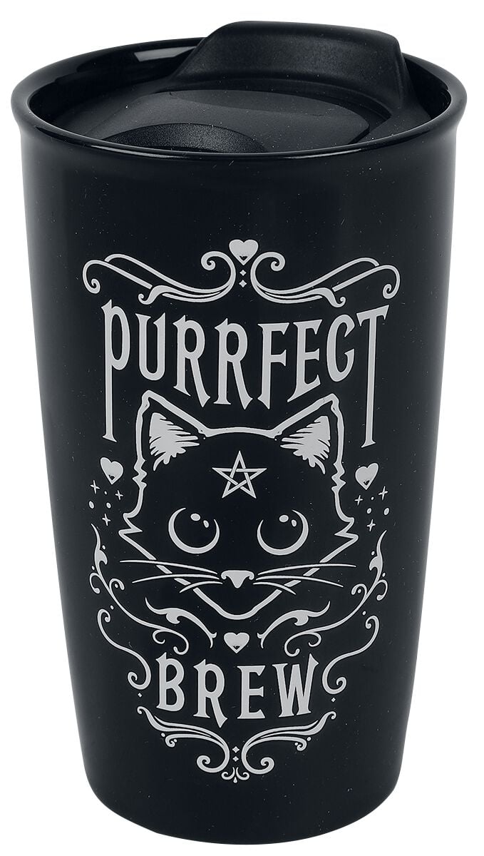 Alchemy England Purrfect Brew Becher schwarz weiß von Alchemy England