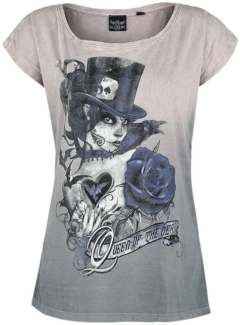 Alchemy England Queen Of The Dead T-Shirt rosa in M von Alchemy England