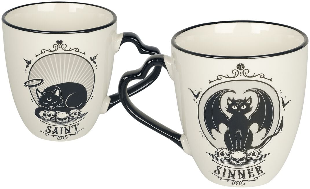 Alchemy England Saint und Sinner Becher-Set Tassen-Set schwarz weiß Alchemy England Saint und Sinner Becher-Set Tassen-Set schwarz weiß von Alchemy England