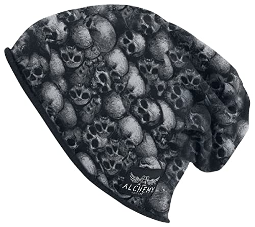 Alchemy England Skulls Unisex Mütze schwarz 95% Baumwolle, 5% Elasthan Biker, Casual Wear, Rockwear von Alchemy England