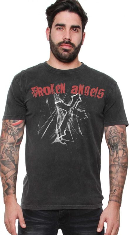 Alchemy England T-Shirt - Broken Angels Man's T-Shirt Rex - S bis 4XL - für Männer - Größe 3XL - dunkelgrau Alchemy England T-Shirt - Broken Angels Man's T-Shirt Rex - S bis 4XL - für Männer - Größe 3XL - dunkelgrau von Alchemy England