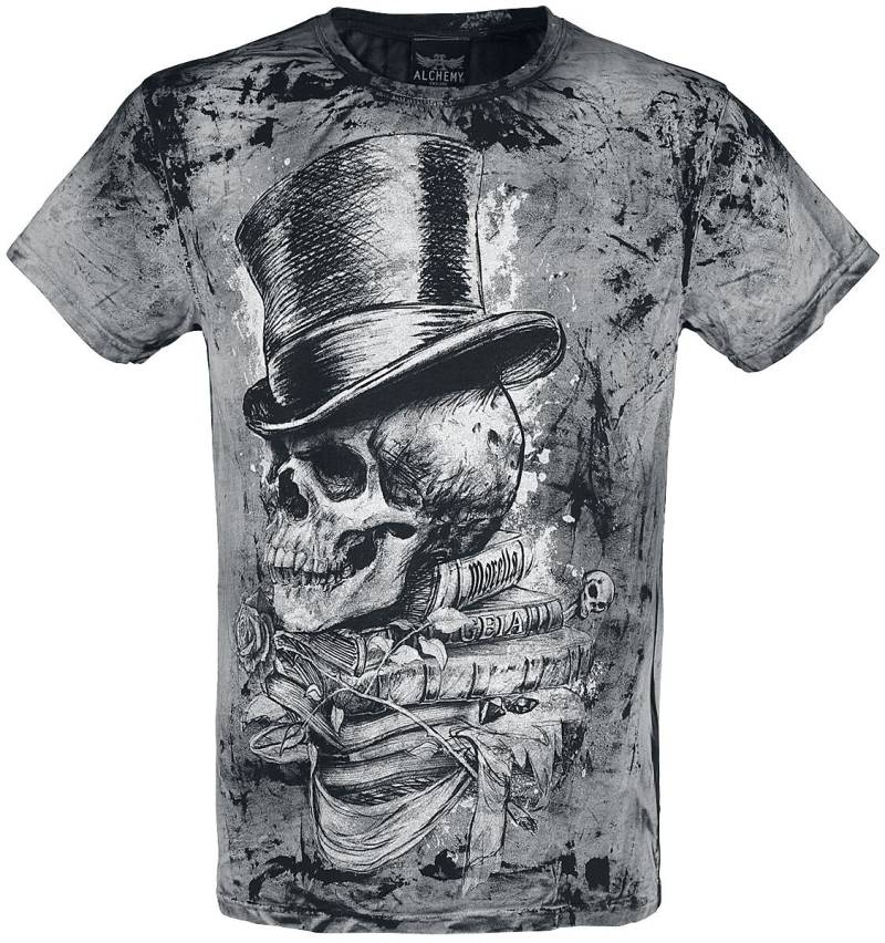 Alchemy England T-Shirt - Magistus Skull - S bis 4XL - für Männer - Größe M - schwarz Alchemy England T-Shirt - Magistus Skull - S bis 4XL - für Männer - Größe M - schwarz von Alchemy England