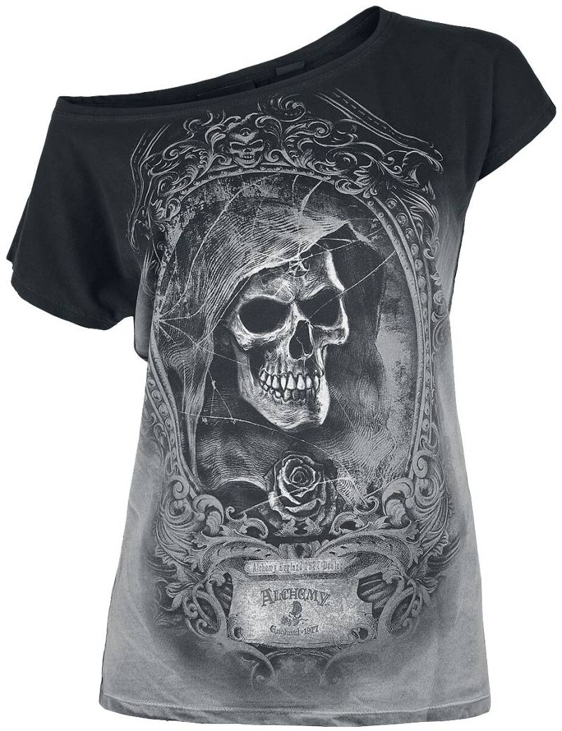 Alchemy England T-Shirt - Saint Levantius - S bis 4XL - für Damen - Größe M - grau von Alchemy England
