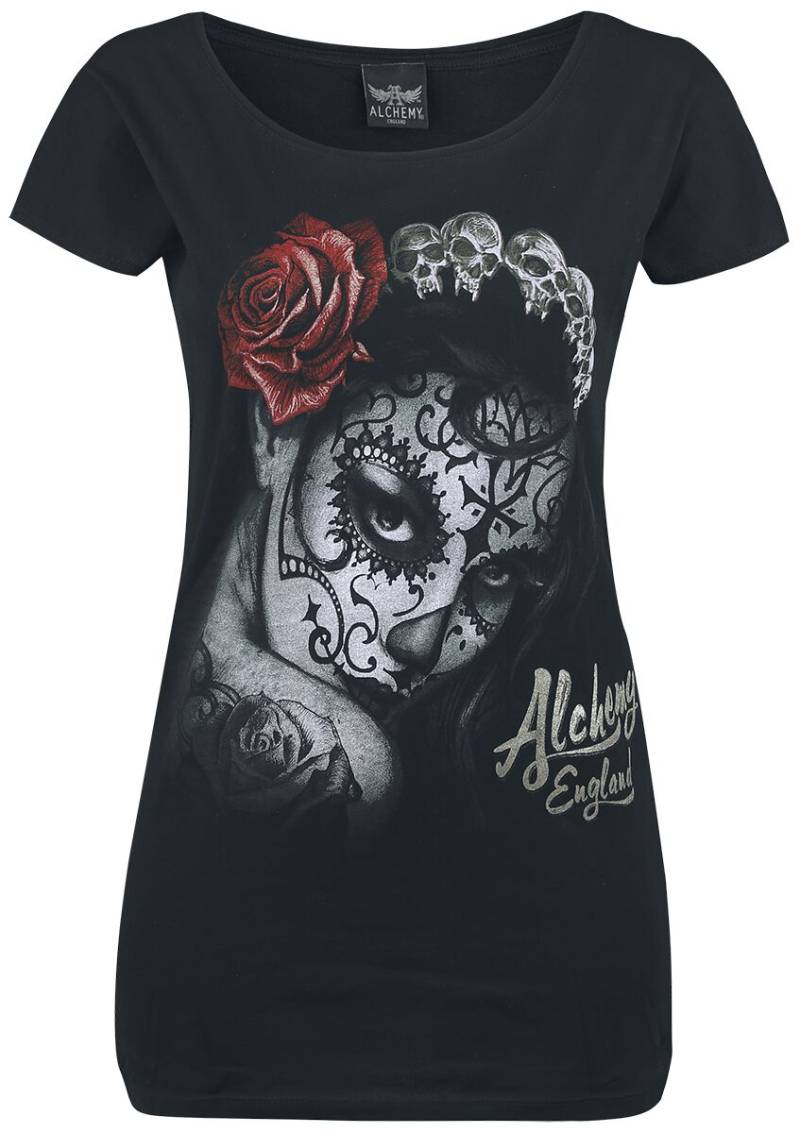 Alchemy England T-Shirt - Widow's Weed - M bis XL - für Damen - Größe XL - schwarz von Alchemy England