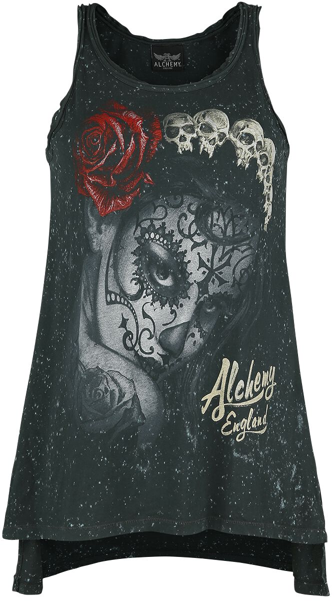 Alchemy England Top - Widow's Weed - S bis 4XL - für Damen - Größe M - schwarz von Alchemy England