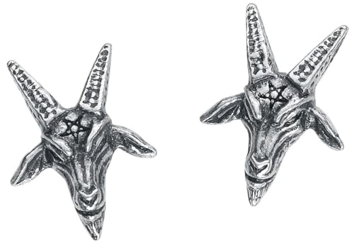 Alchemy Gothic Baphomet Studs Frauen Ohrstecker-Set silberfarben von Alchemy Gothic