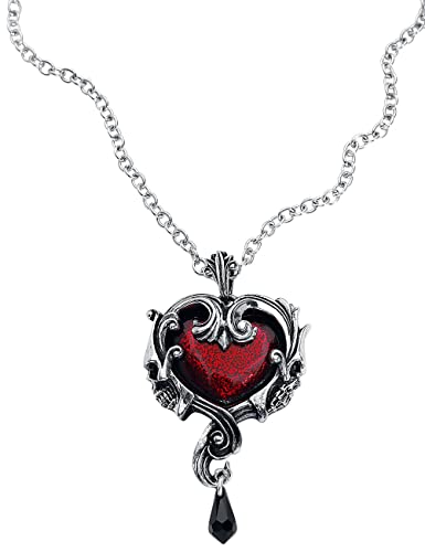 Alchemy Gothic Affaire du Coeur Frauen Halskette silberfarben von Alchemy Gothic