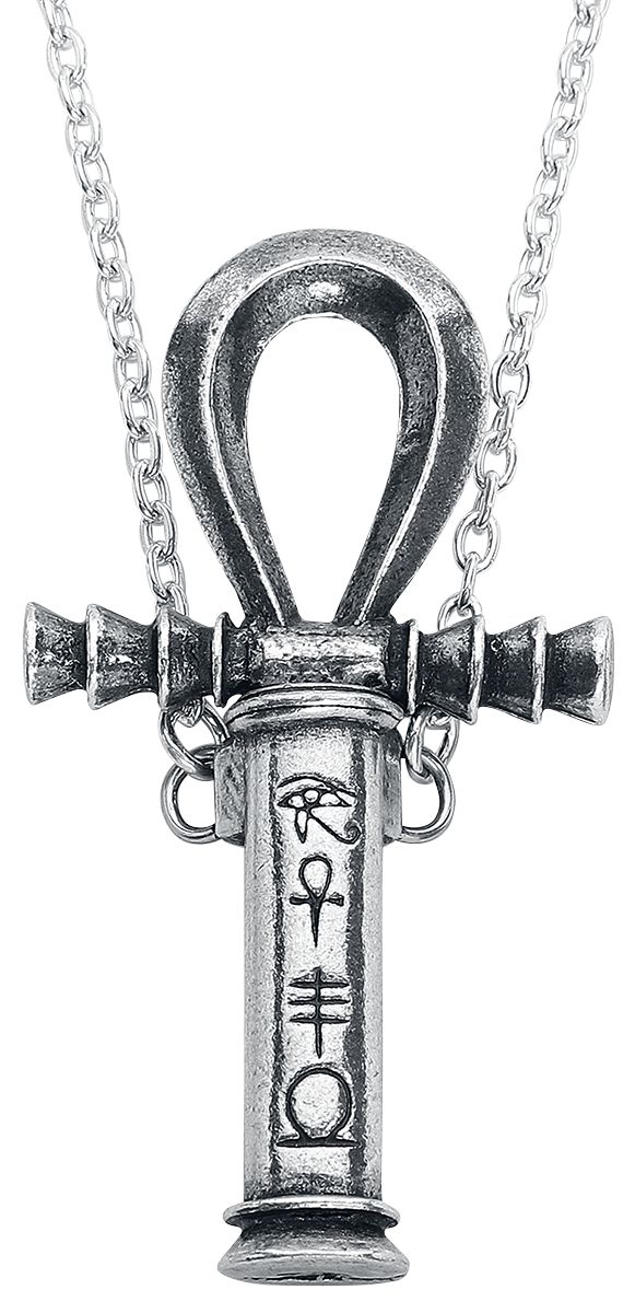 Alchemy Gothic Ankh of the Dead Pendant Halskette silberfarben von Alchemy Gothic