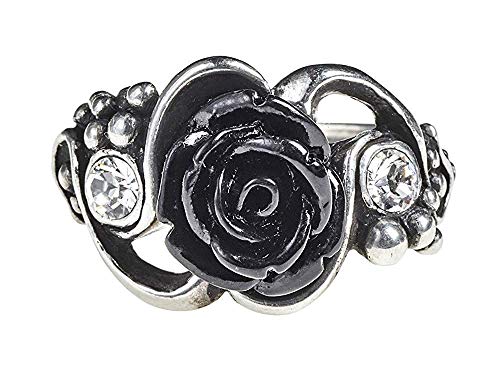 Alchemy Gothic Bacchanal Rose Ring Frauen Ring silberfarben M Hartzinn Gothic, Rockwear von Alchemy Gothic