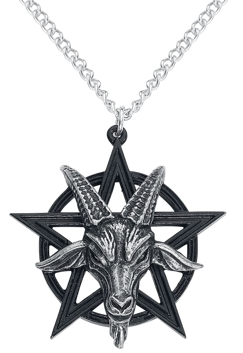 Alchemy Gothic Baphomet Pendant Halskette schwarz silberfarben von Alchemy Gothic