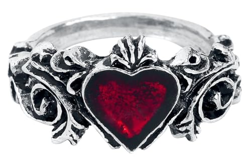Alchemy Gothic Betrothal Frauen Ring silberfarben S Hartzinn Geschenke, Gothic, Weihnachten von Alchemy Gothic