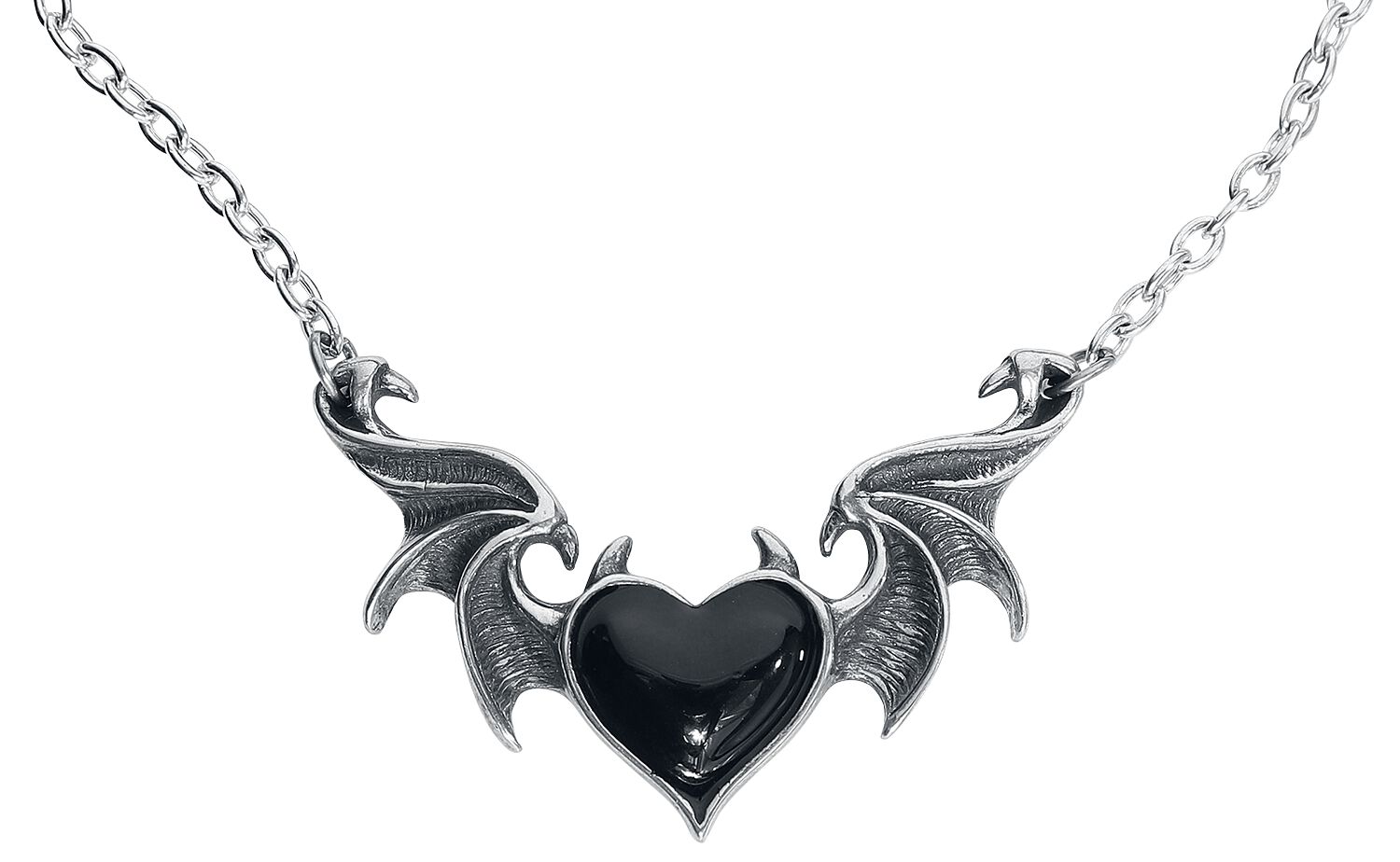 Alchemy Gothic BlackSoul Halskette schwarz silberfarben von Alchemy Gothic