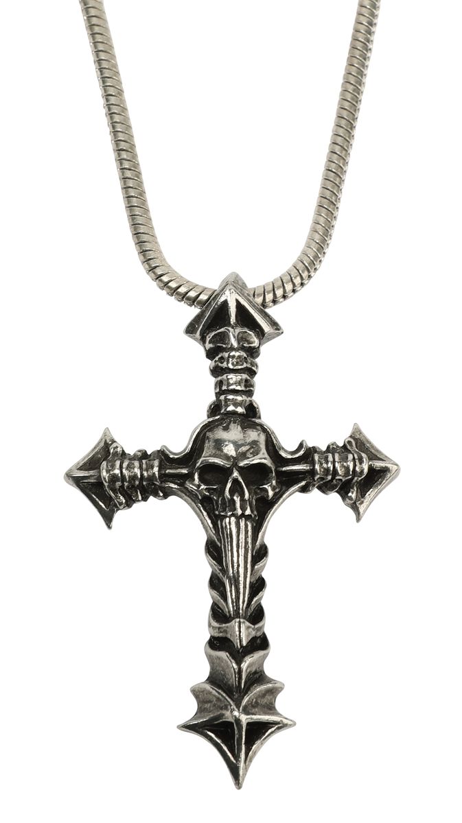 Alchemy Gothic Cruxinomica Halskette schwarz silberfarben von Alchemy Gothic