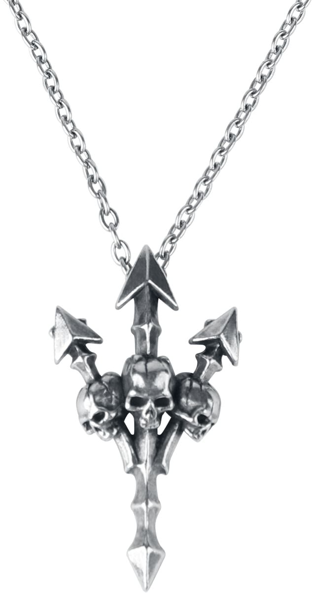 Alchemy Gothic Deadly Trident Halskette silberfarben von Alchemy Gothic