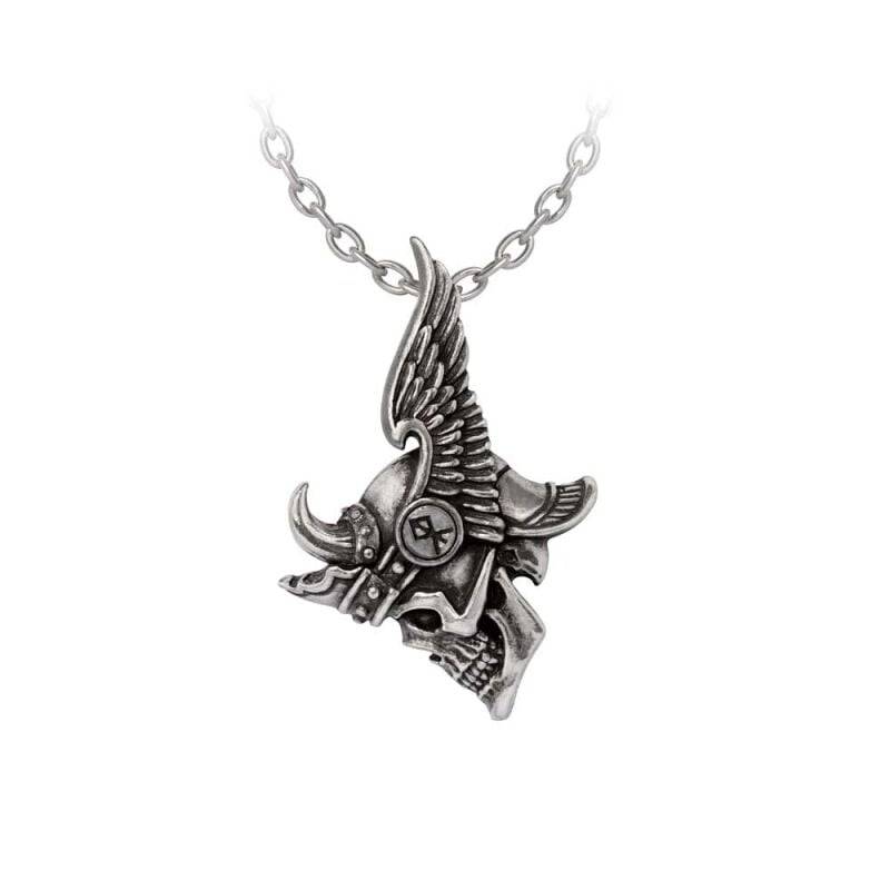Alchemy Gothic - Gothic Halskette - Journey to Valhalla Pendant - für Damen - schwarz/silberfarben von Alchemy Gothic