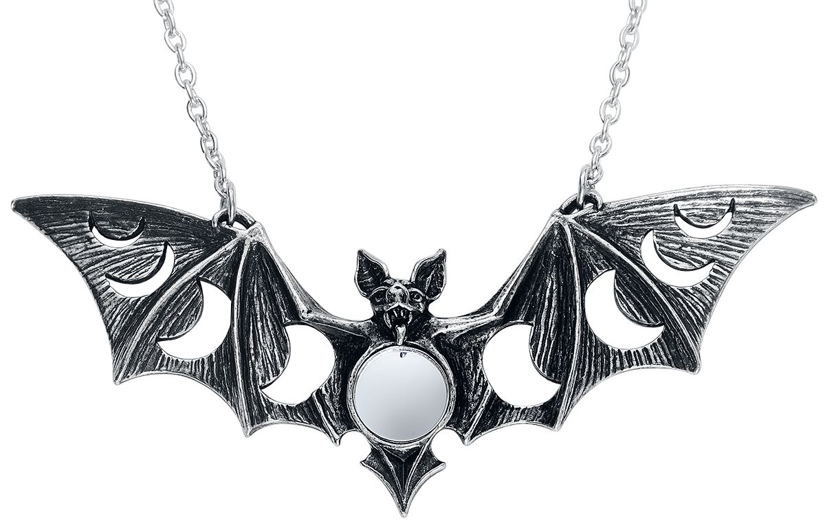 Alchemy Gothic - Gothic Halskette - Lunaeca Necklace - für Damen - silberfarben von Alchemy Gothic