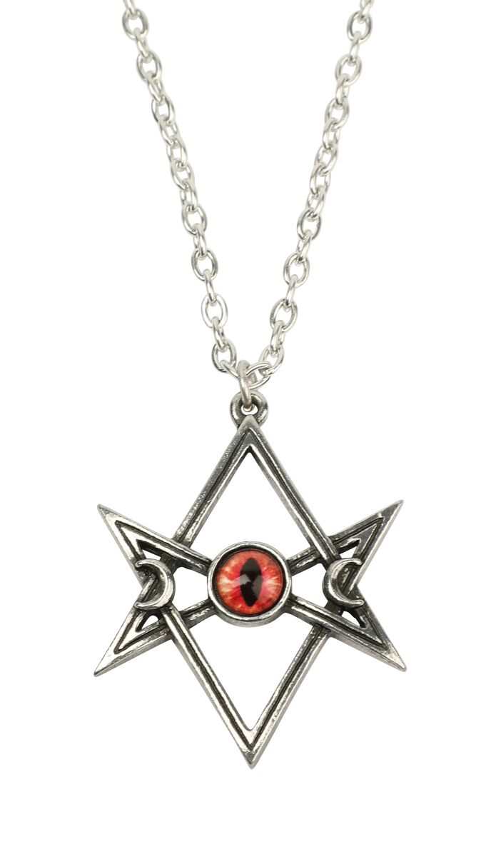 Alchemy Gothic - Gothic Halskette - Unicursal Hex - für Damen - silberfarben von Alchemy Gothic