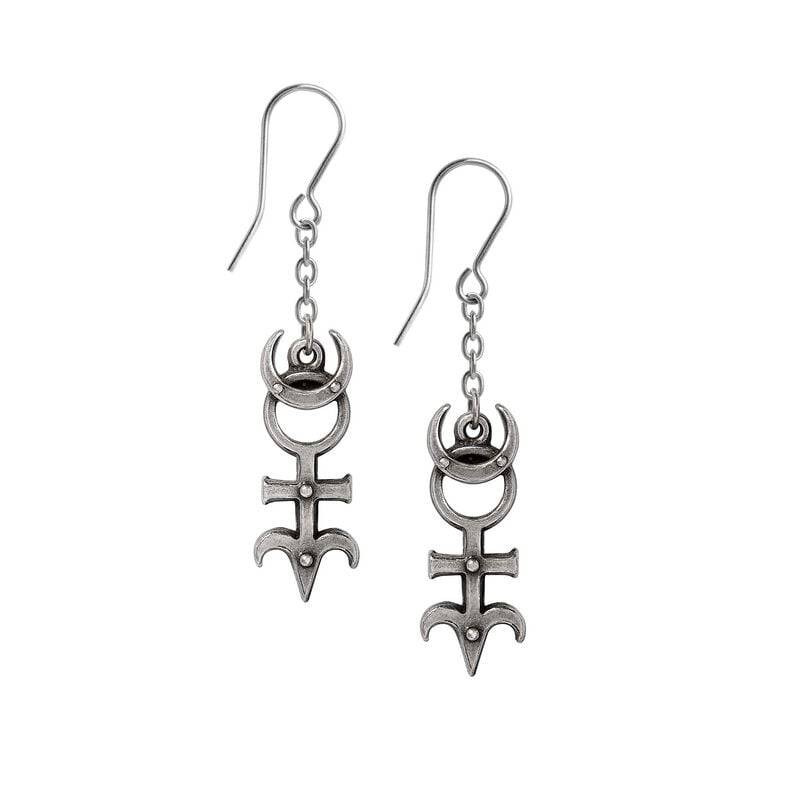 Alchemy Gothic - Gothic Ohrhänger - Dr. Dee's Monad - silberfarben von Alchemy Gothic