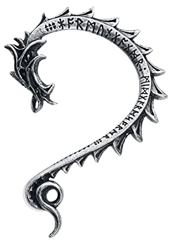 Alchemy Gothic Jormungand Frauen Ohrstecker silberfarben Hartzinn Gothic, Rockwear, Wikinger von Alchemy Gothic