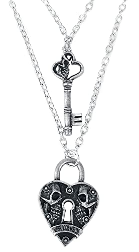 Alchemy Gothic Key To Eternity Frauen Halskette schwarz/silberfarben von Alchemy Gothic