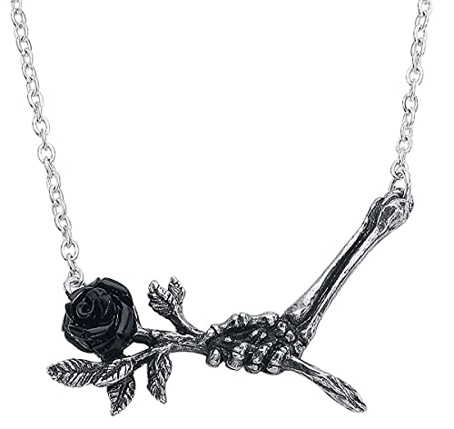 Alchemy Gothic Love Never Dies Pendant Frauen Halskette silberfarben Hartzinn Gothic von Metallica