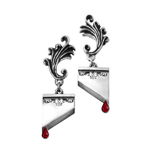Alchemy Gothic Ohrringe Marie Antoinette Hänger Silberfarben von Alchemy Gothic