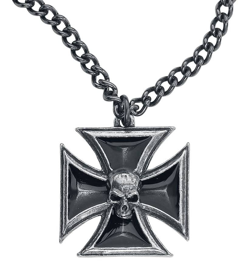 Alchemy Gothic - Mittelalter Halskette - Black Knight's Cross von Alchemy Gothic