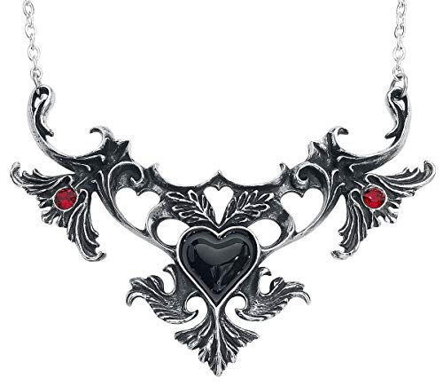 Alchemy Gothic Mon Amour De Soubise Frauen Halskette silberfarben Hartzinn Gothic, Rockwear von Alchemy Gothic