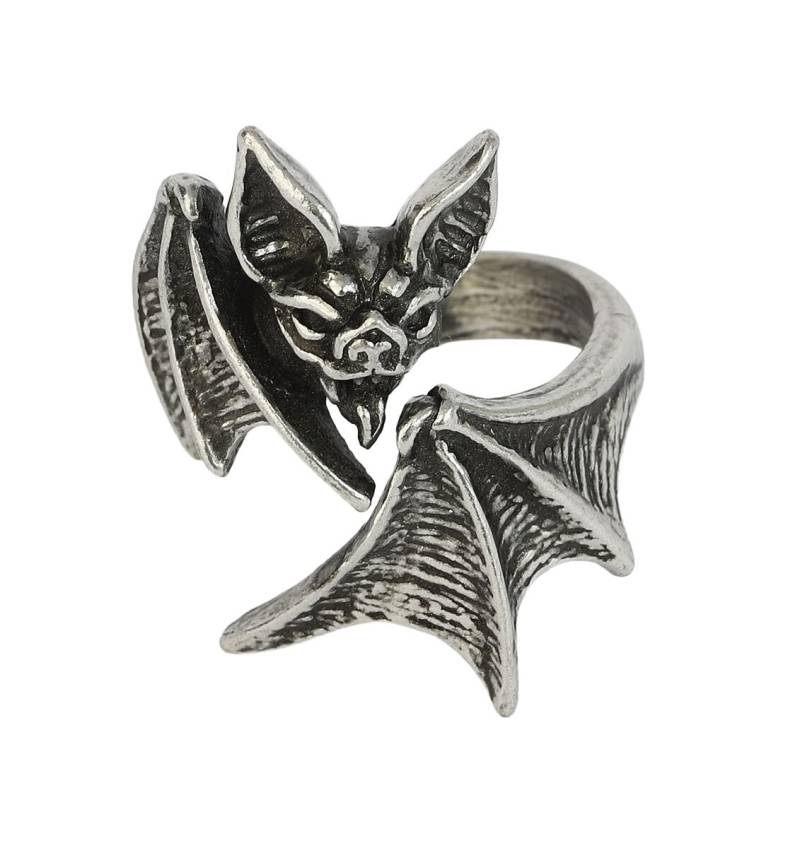 Alchemy Gothic Nighthawk Wrap Ring Ring silberfarben von Alchemy Gothic