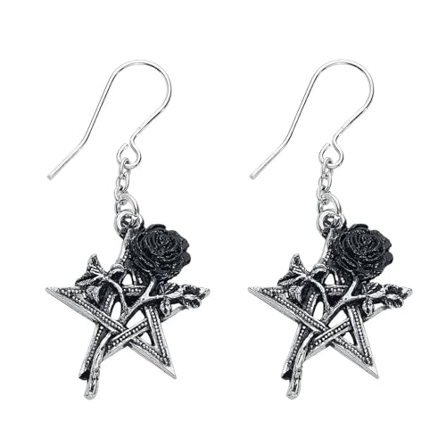 Alchemy Gothic Ruah Vered Droppers Frauen Ohrring schwarz/silberfarben Hartzinn Gothic von Alchemy Gothic