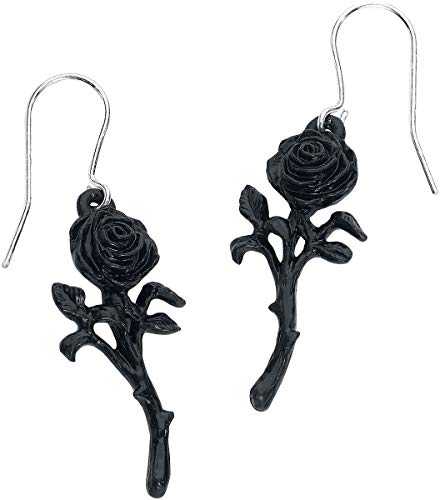 Alchemy Gothic The Romance of The Black Rose Ohrhänger schwarz von Alchemy - The Vault