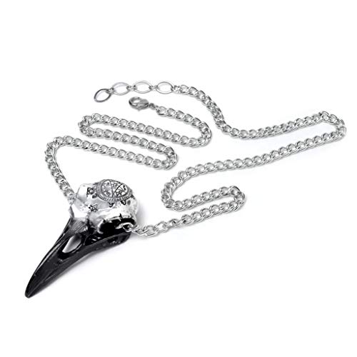 Alchemy Gothic Volvan Raven Skull Unisex Halskette silberfarben von Alchemy Gothic