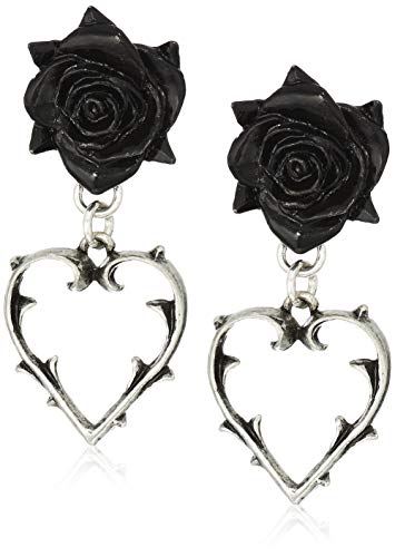 Alchemy Gothic Wounded Love Ear Studs Ohrstecker-Set schwarz/Silber von Alchemy Gothic