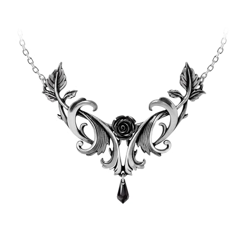 Alchemy Gothic Baroque Rose Frauen Halskette silberfarben Hartzinn Gothic von Alchemy
