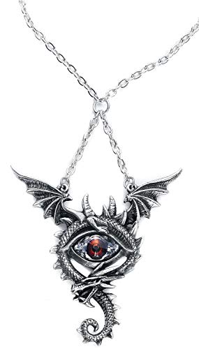 Alchemy Gothic Eye of The Dragon Necklace Silver-Coloured von Alchemy Gothic