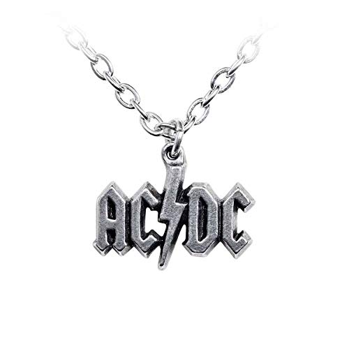 AC/DC Lightning Logo Band Anhänger Halskette Amulett Talisman von Alchemy