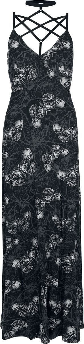 Alchemy by Killstar Alchemic Web Maxi Dress Langes Kleid schwarz grau in L von Alchemy by Killstar