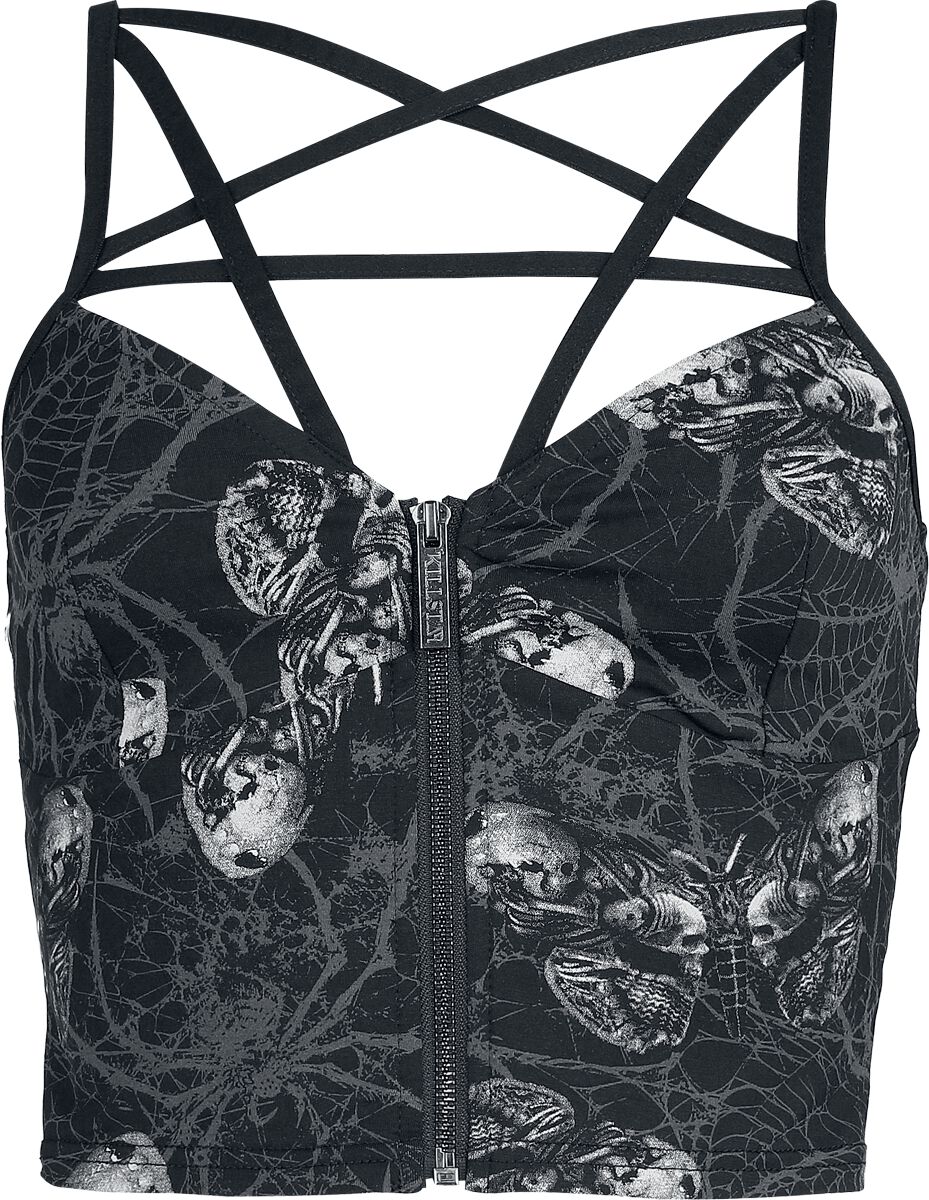 Alchemy by Killstar Alchemic Web Top Top schwarz grau in XXL von Alchemy by Killstar