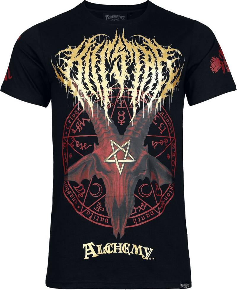 Alchemy by Killstar Baphomet Zisurrû T Shirt T-Shirt schwarz in L von Alchemy by Killstar