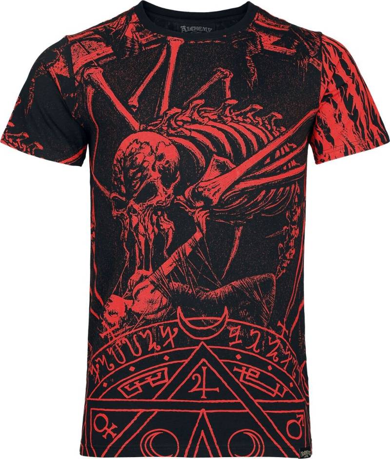 Alchemy by Killstar Dark Catharsis T Shirt T-Shirt schwarz rot in XXL von Alchemy by Killstar