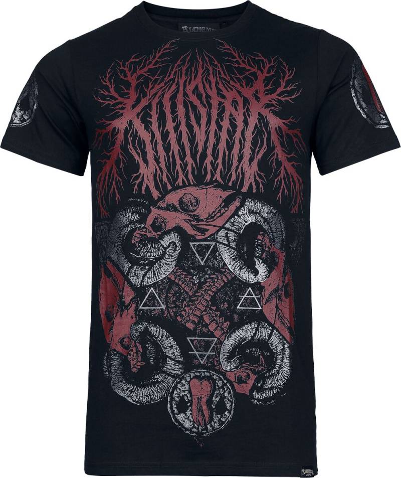 Alchemy by Killstar Death Cycles T Shirt T-Shirt schwarz rot in XL von Alchemy by Killstar