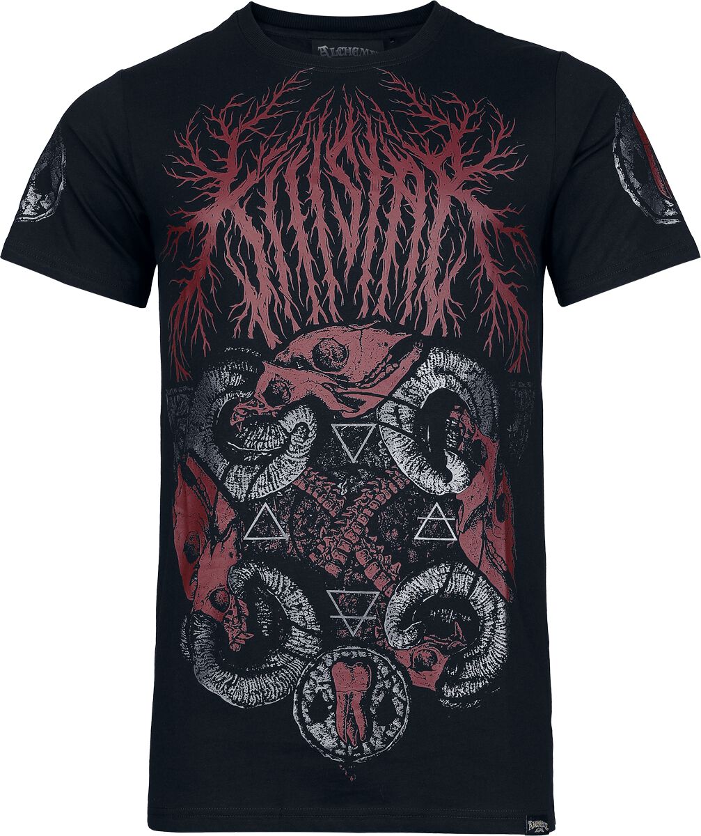 Alchemy by Killstar Death Cycles T Shirt T-Shirt schwarz rot in XS von Alchemy by Killstar